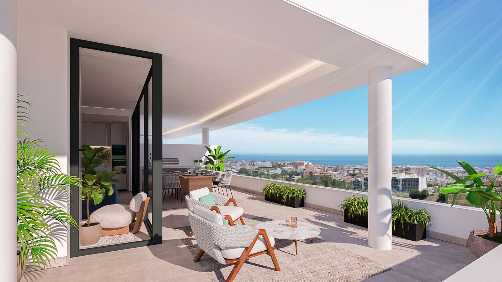 10 estepona hills terrace sea view